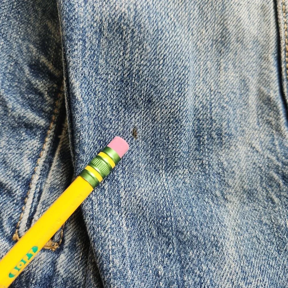 Retro Levi's Strauss Blue Denim Jacket CA00342 Trucker Casual Unisex Large - Picture 12 of 15